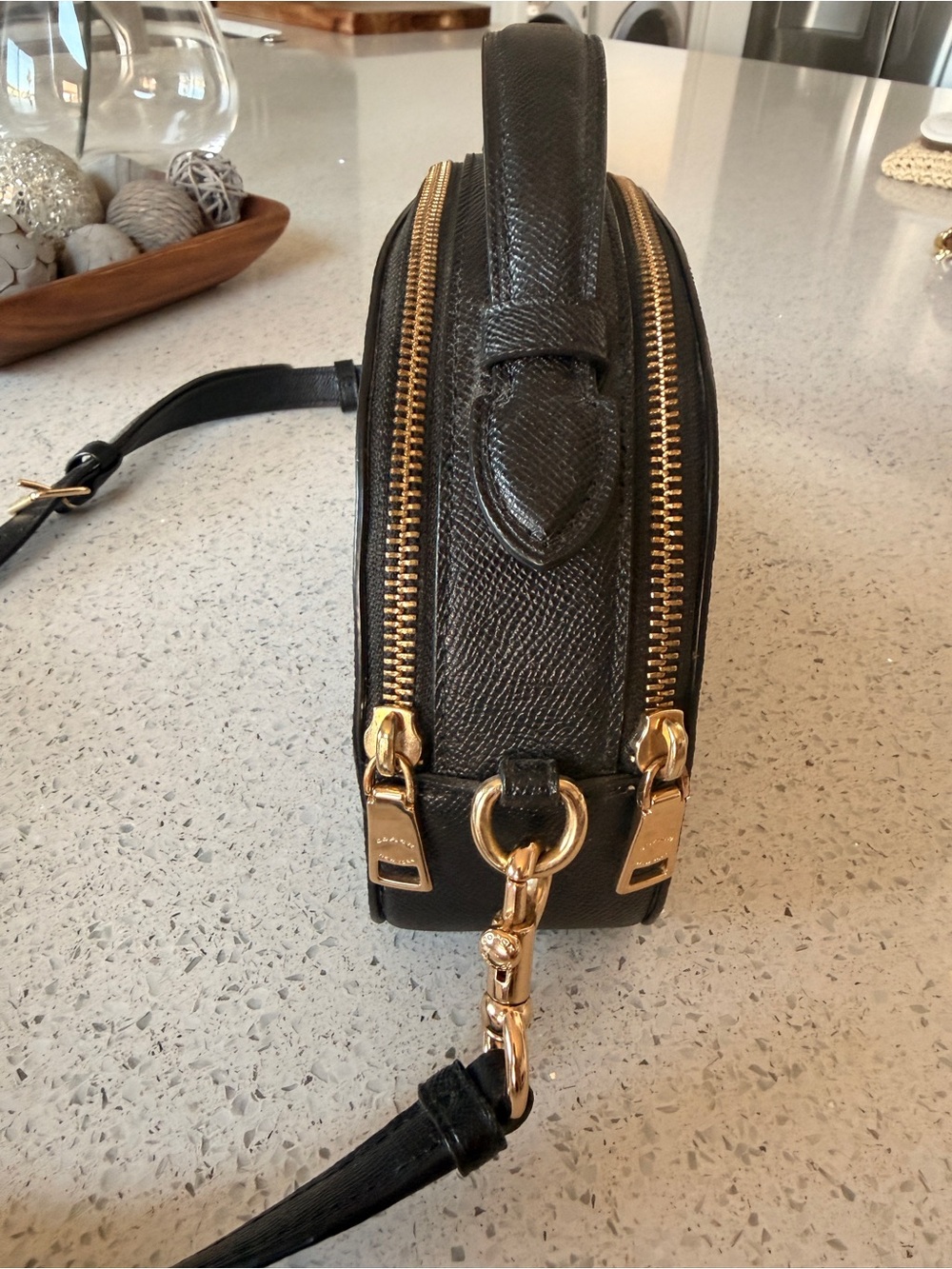 Coach Black Mini Dome Crossbody with Gold Hardware - Picture 2 of 10